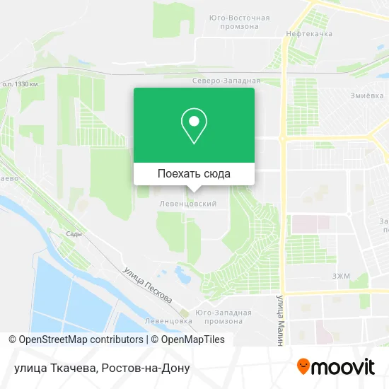 Карта улица Ткачева