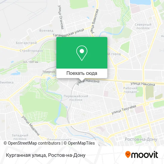 Карта Курганная улица