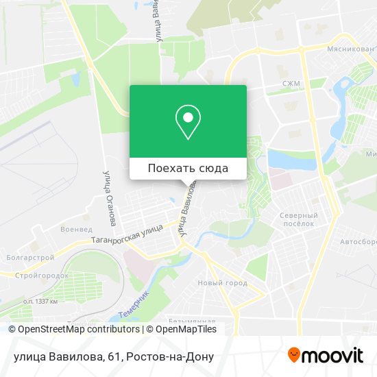 Карта улица Вавилова, 61