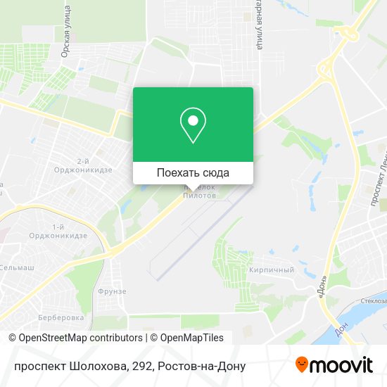 Карта проспект Шолохова, 292