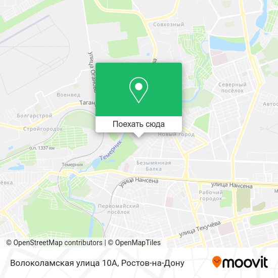 Карта Волоколамская улица 10А
