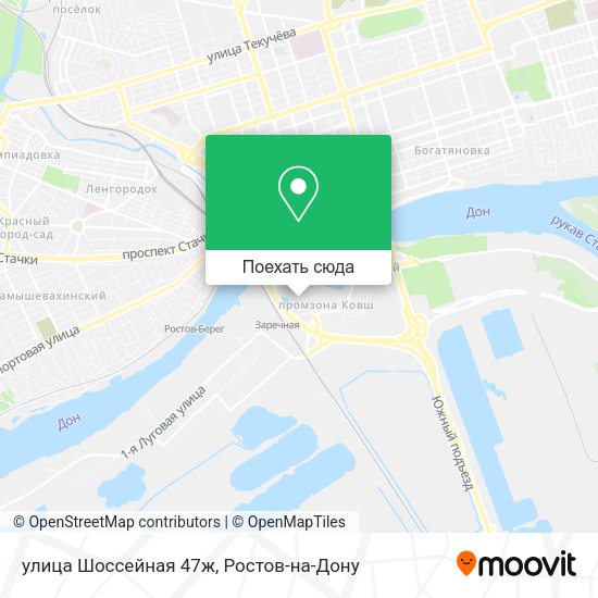 Карта улица Шоссейная 47ж