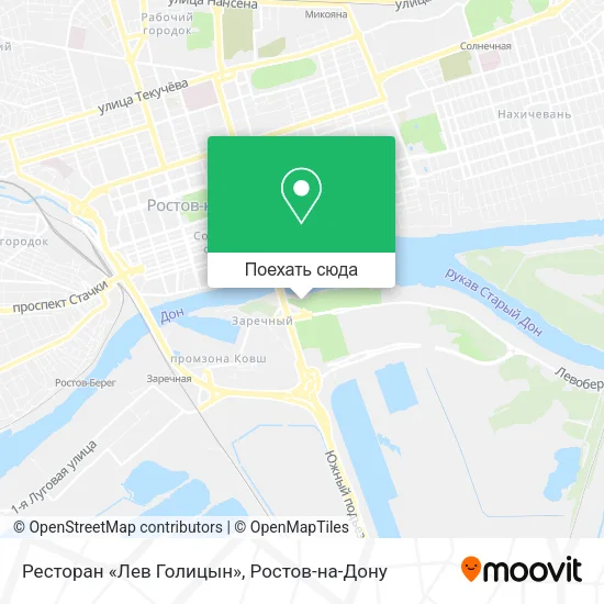 Карта Ресторан «Лев Голицын»