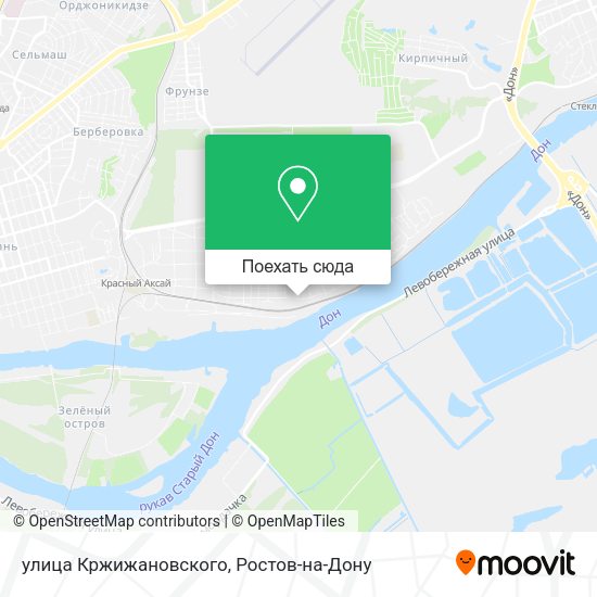 Карта улица Кржижановского