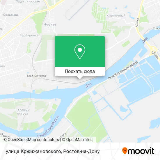 Карта улица Кржижановского