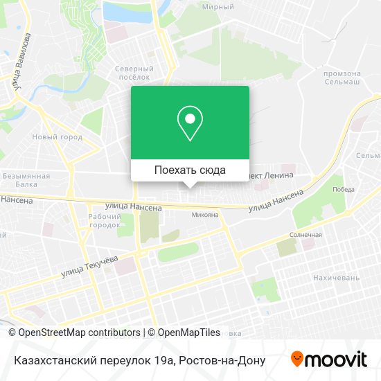 Карта Казахстанский переулок 19а