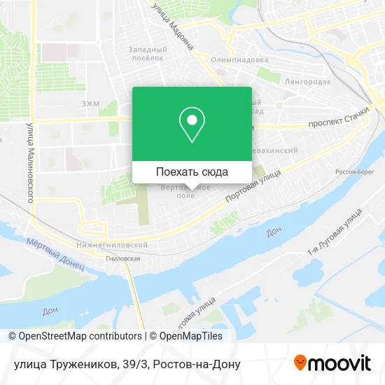 Карта улица Тружеников, 39/3