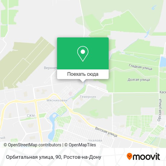 Карта Орбитальная улица, 90