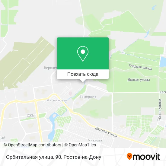 Карта Орбитальная улица, 90