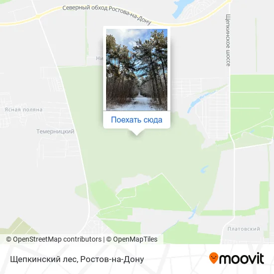 Карта Щепкинский лес
