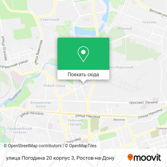 Карта улица Погодина 20 корпус 3