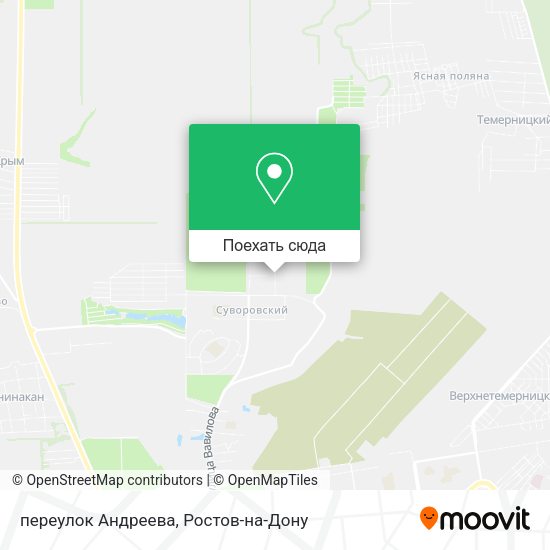 Карта переулок Андреева