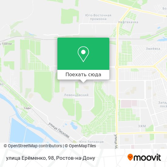 Карта улица Ерёменко, 98