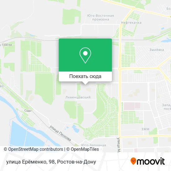 Карта улица Ерёменко, 98