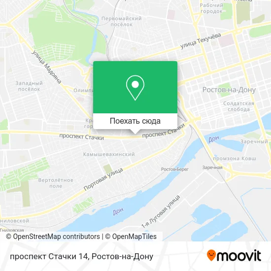 Карта проспект Стачки 14