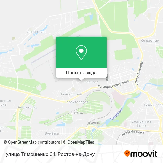 Карта улица Тимошенко 34