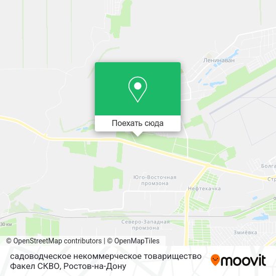 Карта садоводческое некоммерческое товарищество Факел СКВО