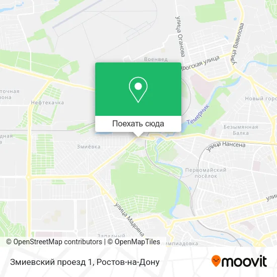 Карта Змиевский проезд 1