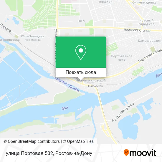 Карта улица Портовая 532