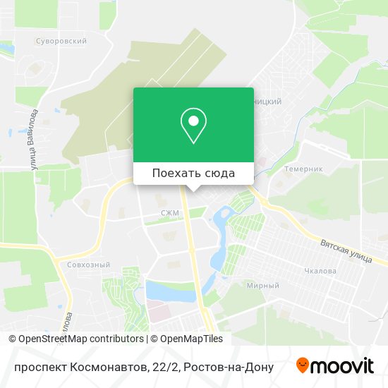 Карта проспект Космонавтов, 22/2