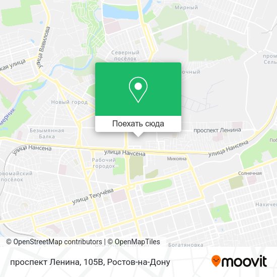 Карта проспект Ленина, 105В