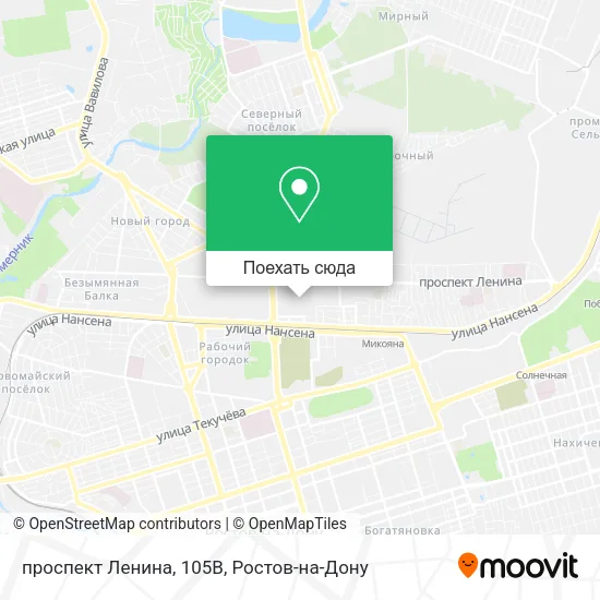 Карта проспект Ленина, 105В