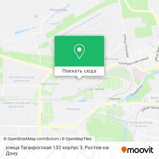 Карта улица Таганрогская 132 корпус 3