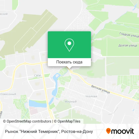 Карта Рынок "Нижний Темерник"