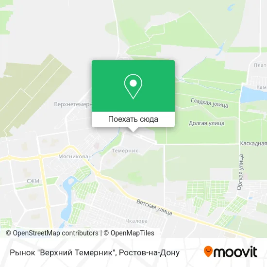 Карта Рынок "Верхний Темерник"