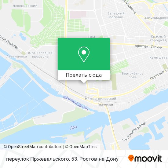 Карта переулок Пржевальского, 53