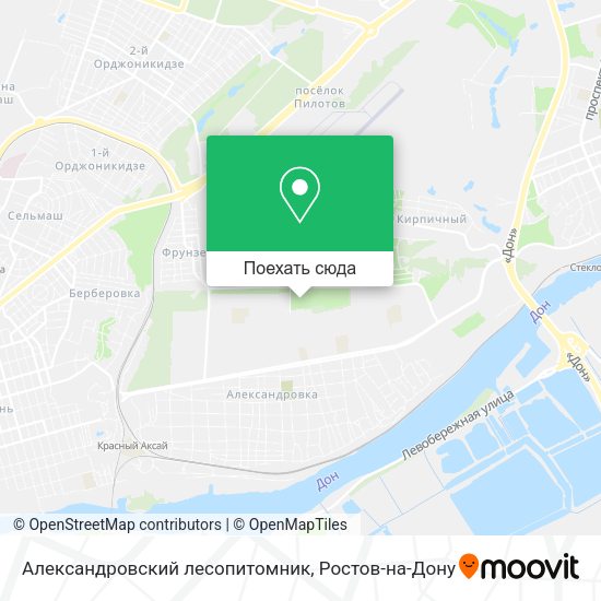 Карта Александровский лесопитомник