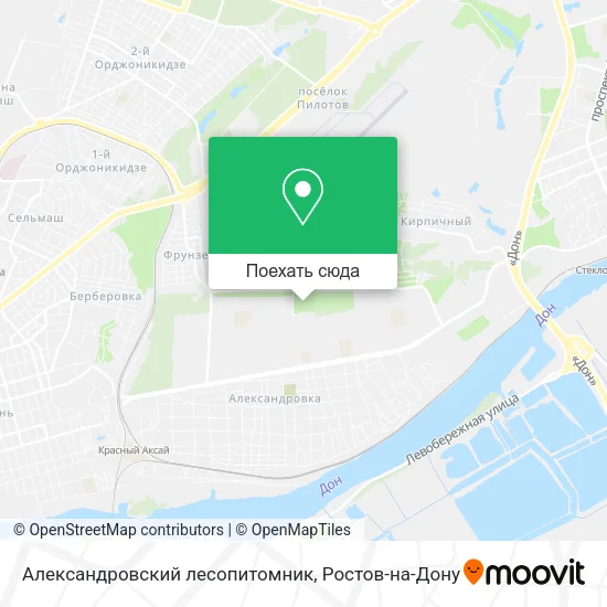 Карта Александровский лесопитомник