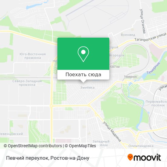 Карта Певчий переулок