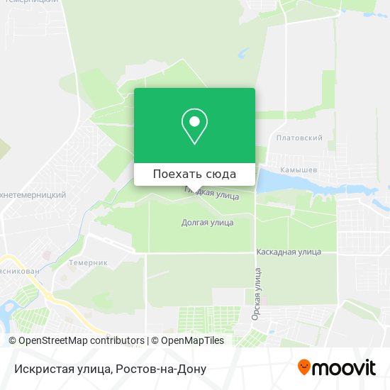 Карта Искристая улица