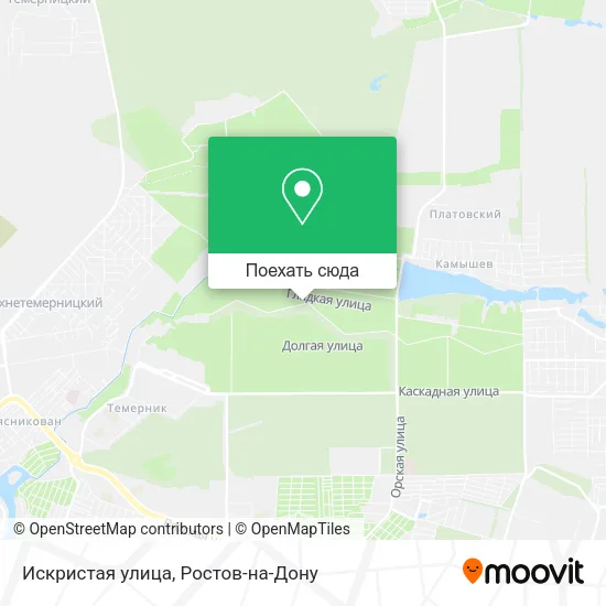 Карта Искристая улица