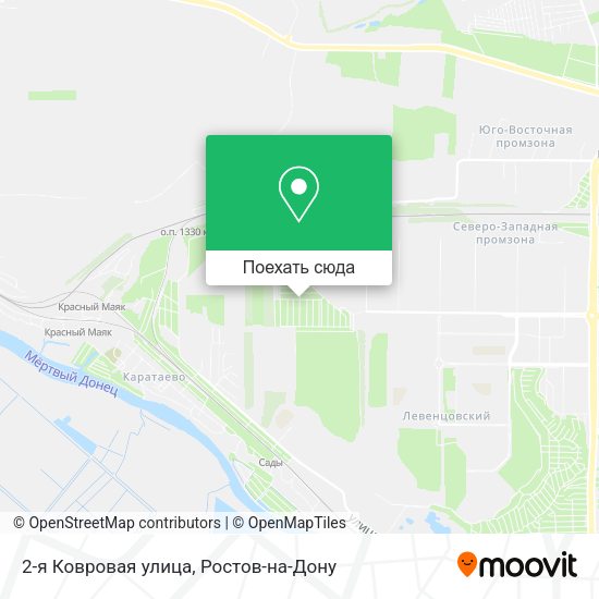 Карта 2-я Ковровая улица