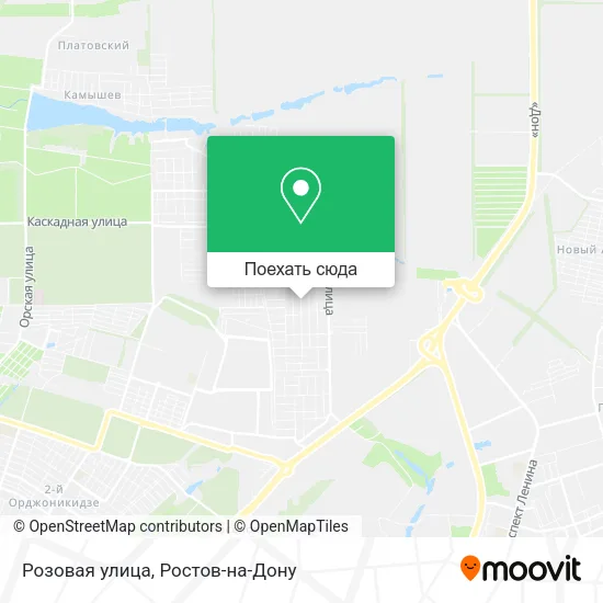 Карта Розовая улица