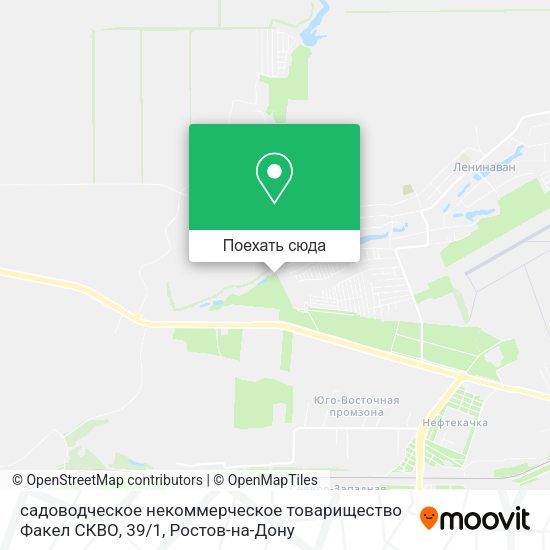 Карта садоводческое некоммерческое товарищество Факел СКВО, 39 / 1