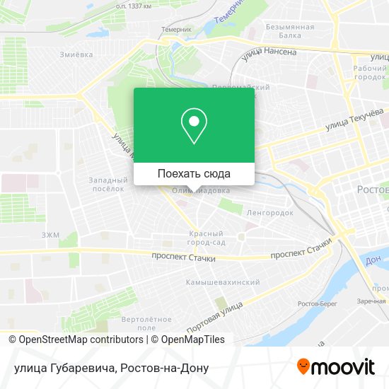 Карта улица Губаревича