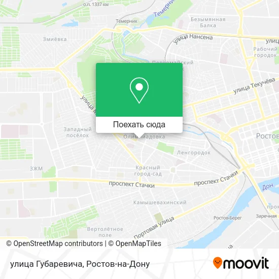 Карта улица Губаревича