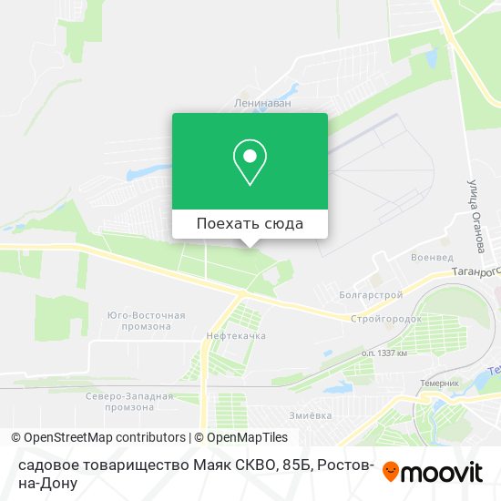 Карта садовое товарищество Маяк СКВО, 85Б