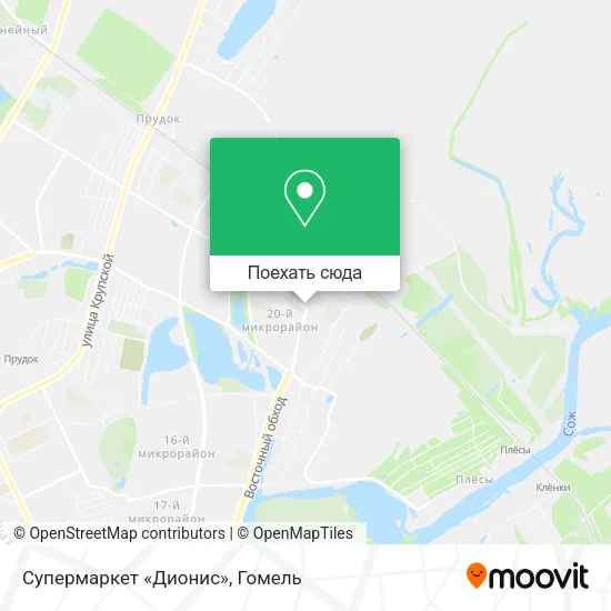Карта Супермаркет «Дионис»