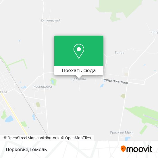Карта Церковье
