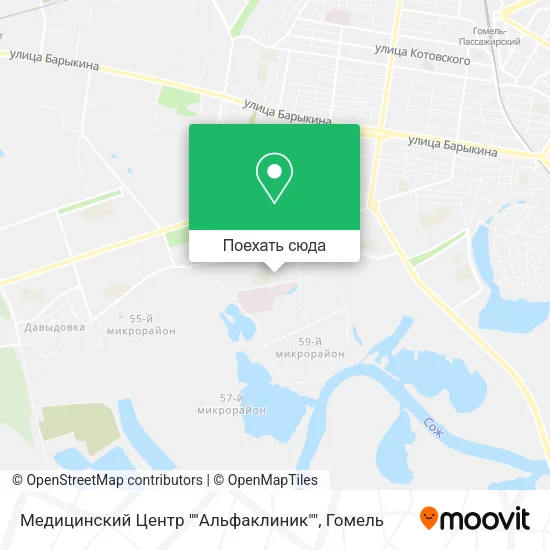 Карта Медицинский Центр ""Альфаклиник""