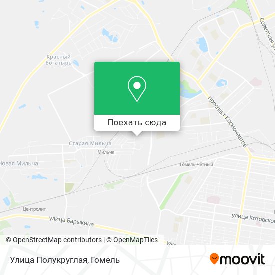 Карта Улица Полукруглая