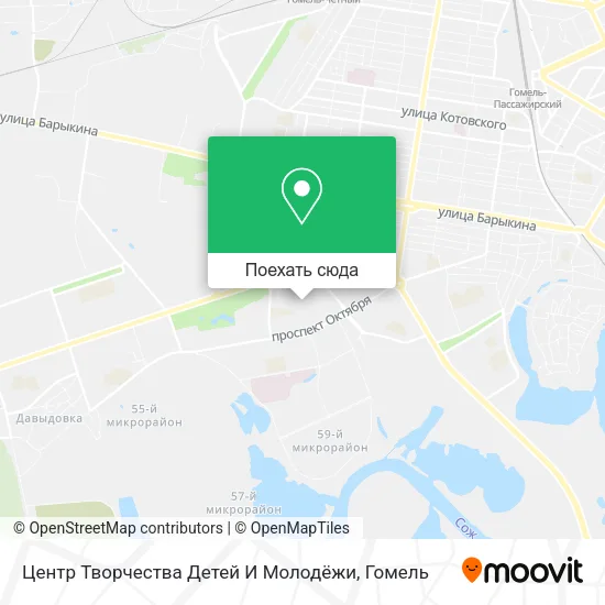 Карта Центр Творчества Детей И Молодёжи