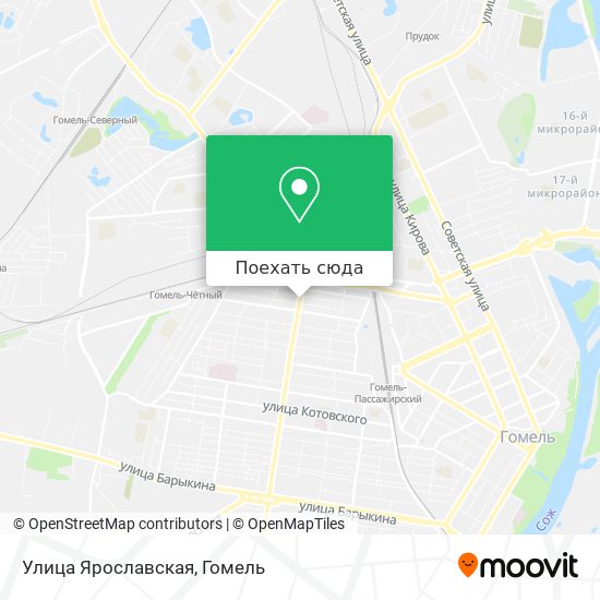 Карта Улица Ярославская