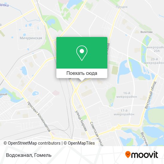 Карта Водоканал