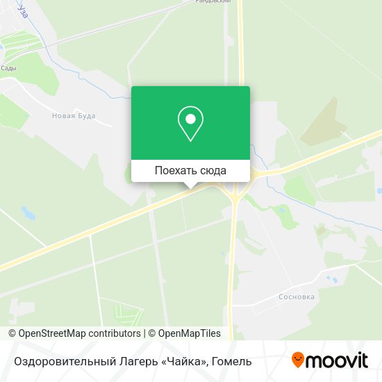 Карта Оздоровительный Лагерь «Чайка»