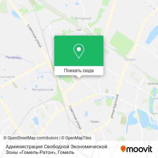 Карта Администрация Свободной Экономической Зоны «Гомель-Ратон»
